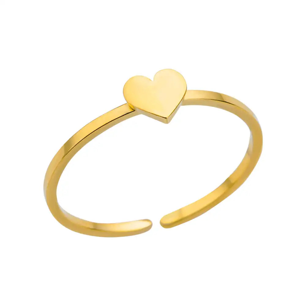 Women’s Jewelry Shell Star Open Ring | Trendy | Gold Tone