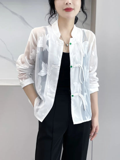 Women’s Sheer Jacket Style Outerwear