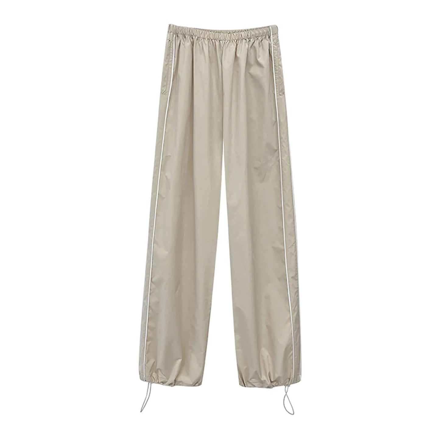 Women’s Y2K Elastic Waist Baggy Cargo Pants Bottom – Parachute Streetwear