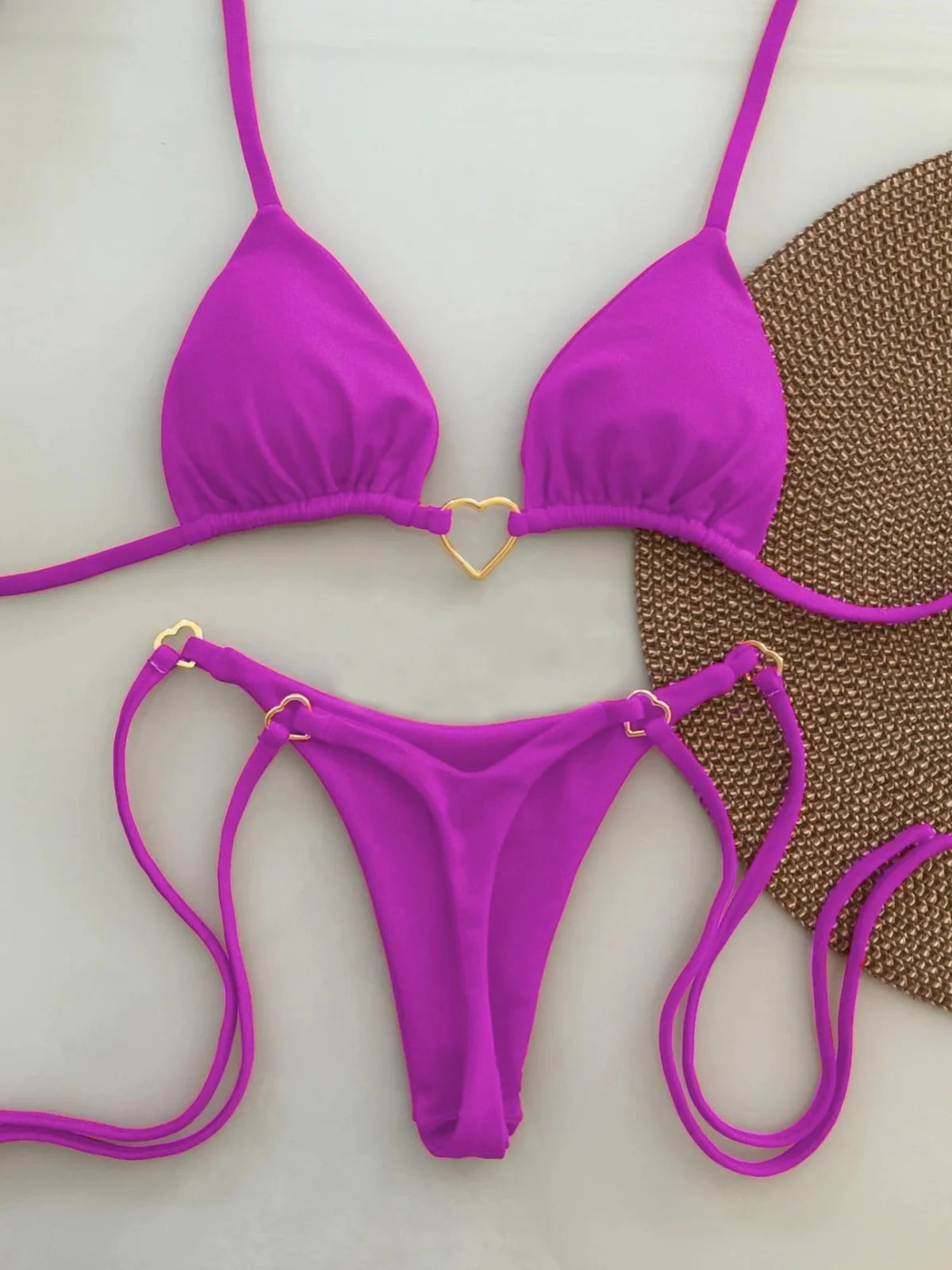Women’s Solid Halter Swimwear Bikini