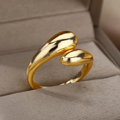 Women’s Jewelry Wide Open Ring | Statement | Gold Tone | Unisex
