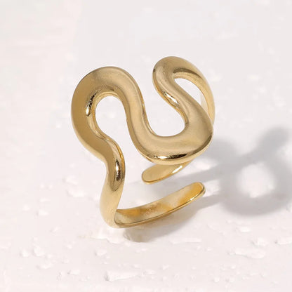 Women’s Jewelry Waterproof Open Ring | 18K Gold Plated | PVD | Trendy