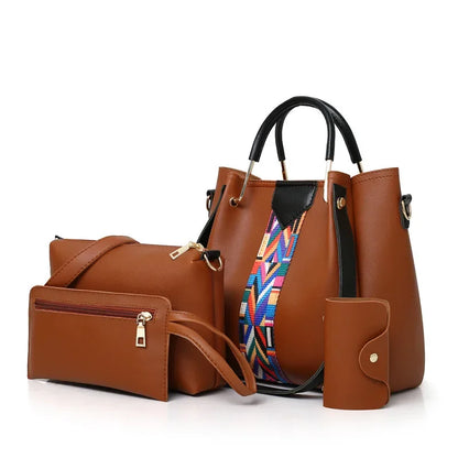 Women’s Tote Bag | Large Capacity | Fashion | Four Piece Set