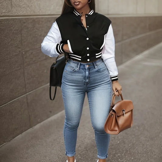 Women’s Outerwear | Casual Jacket | Colorblock