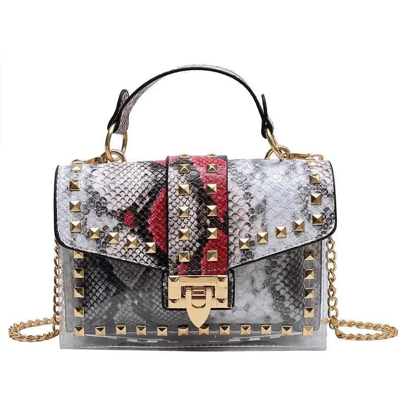 Women’s Crossbody Bag | Studded Graffiti | Fashion | Chic