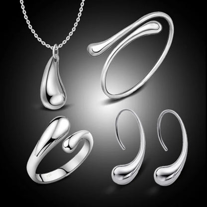 Women’s Jewelry Water Drop Jewelry Set | Elegant | Electroplated | Gift