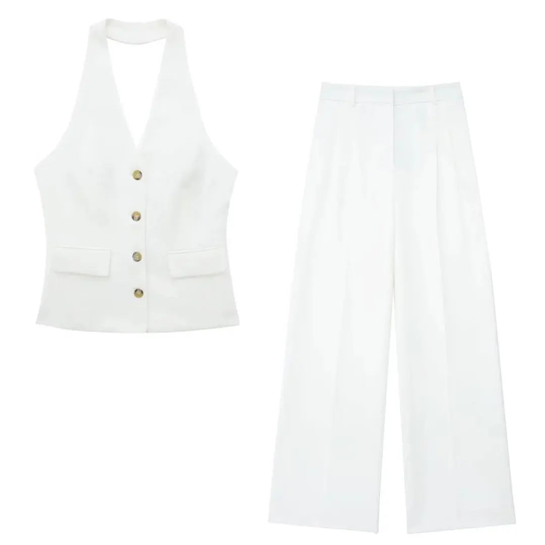 Women’s Solid Suit Set | Elegant Office Lady Fashion