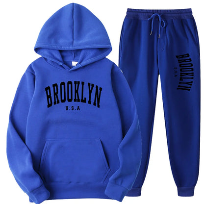 Men’s & Women’s Hoodie Casual Set – Autumn Winter