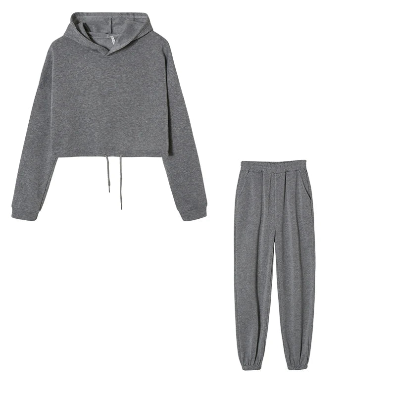 Women’s Long Sleeve Casual Tracksuit Set – Two-Piece Sporty Fashion Outfit
