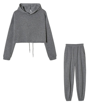 Women’s Long Sleeve Casual Tracksuit Set – Two-Piece Sporty Fashion Outfit