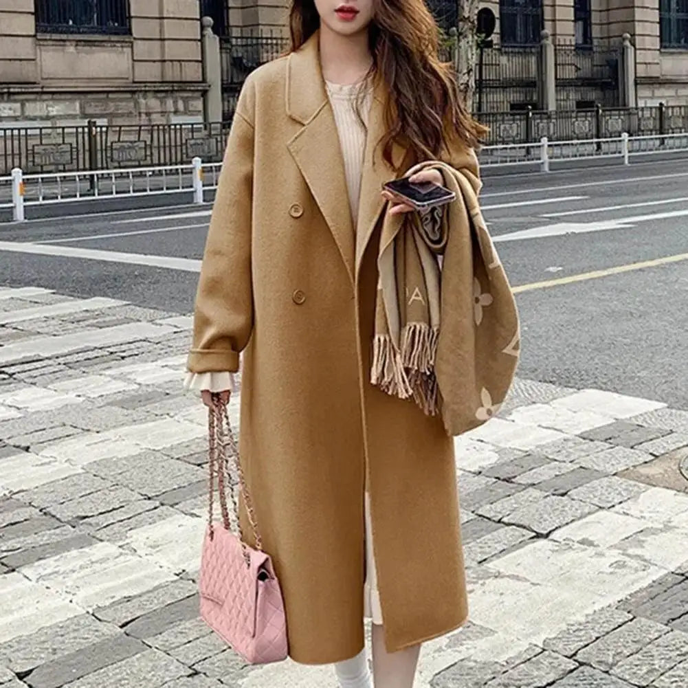 Women’s Wool Trench Coat Outerwear | Retro | Loose
