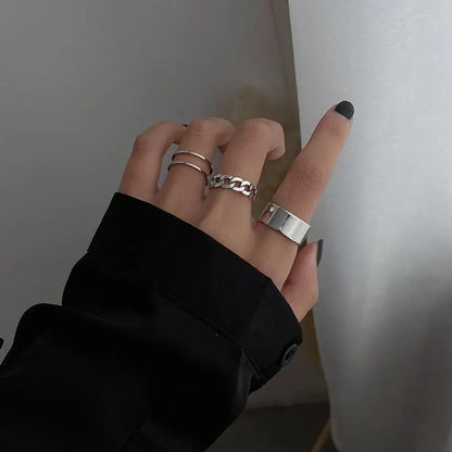 Women’s Cool Korean Ring – Hip Hop Street Style Stainless Steel Jewelry