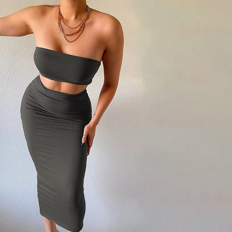Women’s 5clr Set – Elegant 2-Piece Outfit for Summer Party
