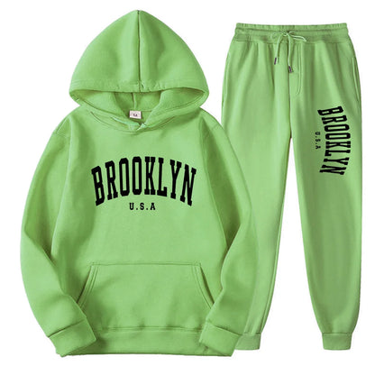 Men’s & Women’s Hoodie Casual Set – Autumn Winter