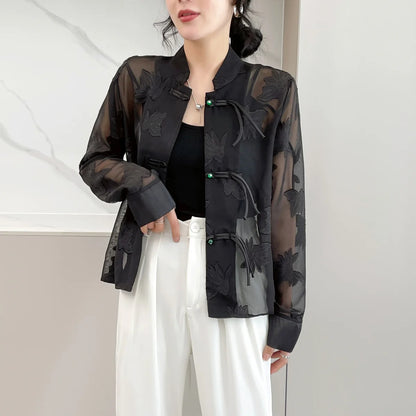 Women’s Sheer Jacket Style Outerwear