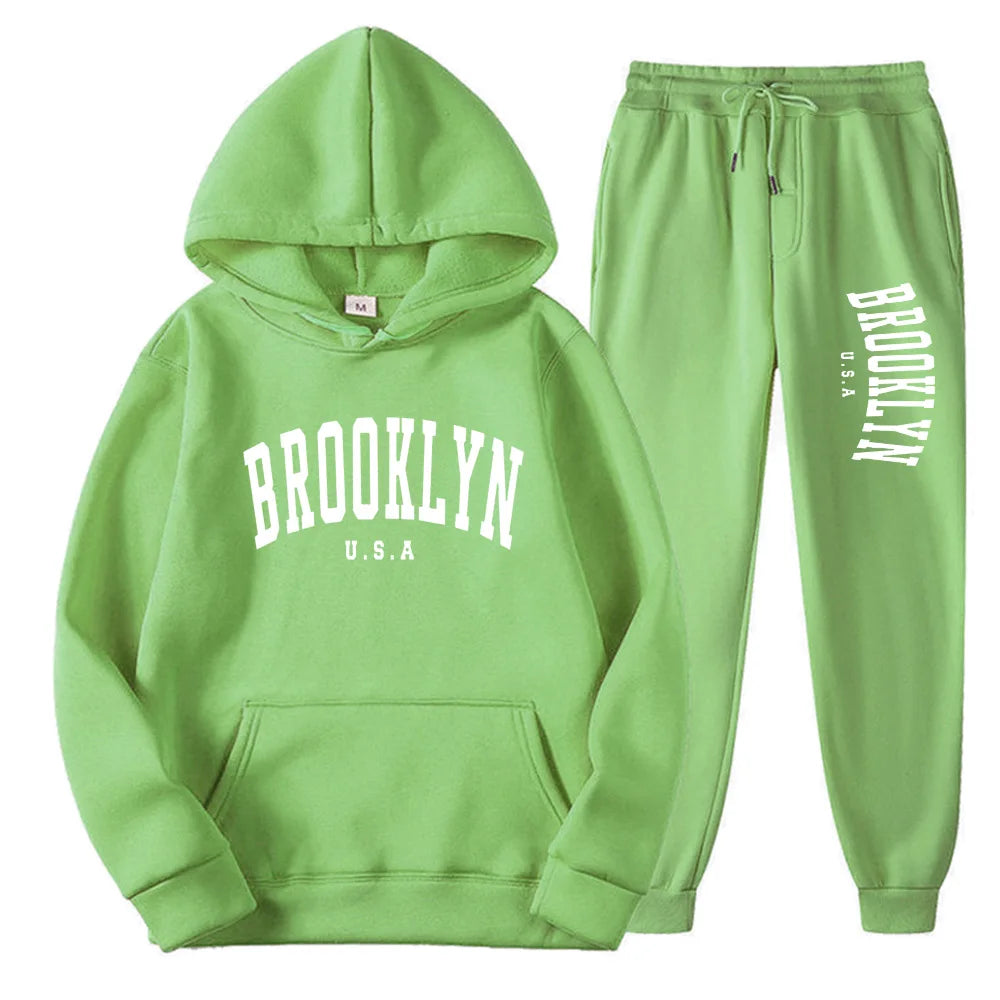 Men’s & Women’s Hoodie Casual Set – Autumn Winter