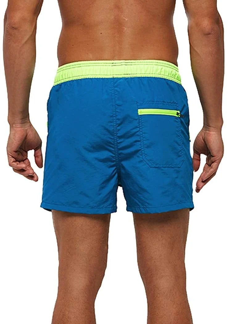 Men’s Quick-Dry Swim Shorts – Elastic Waist Surf & Beach Board Swimwear