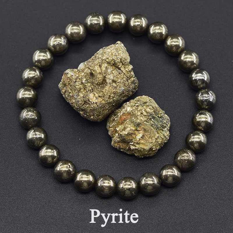 Women’s Natural Moss Agate Bead Bracelet – Healing Energy Stone Jewelry