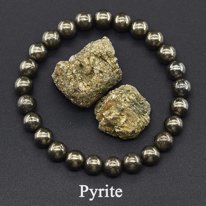 Women’s Natural Moss Agate Bead Bracelet – Healing Energy Stone Jewelry