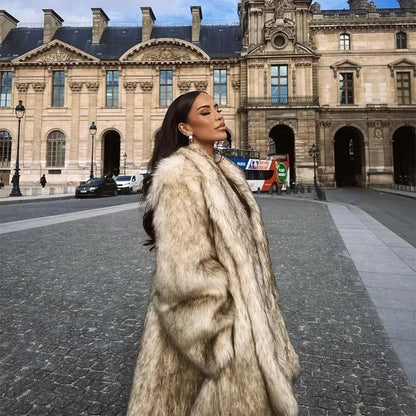 Women’s Faux Fur Puffer Jacket Outerwear | Luxury | Oversized