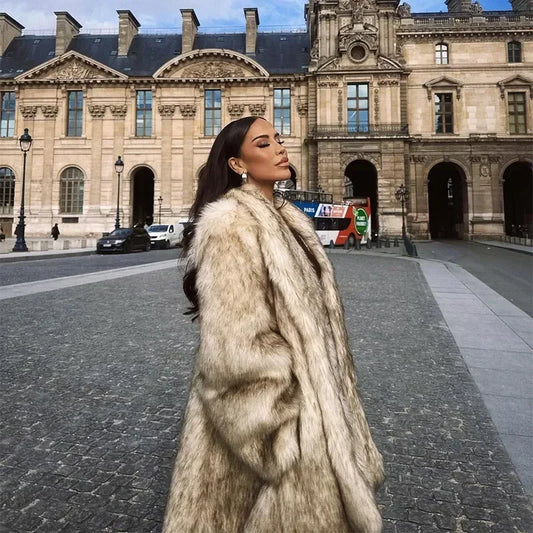 Women’s Faux Fur Puffer Jacket Outerwear | Luxury | Oversized