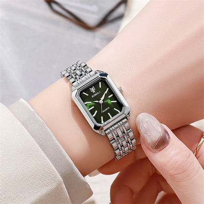 Women’s Square Gold Quartz Watch | Business | Stainless Steel | Luxury
