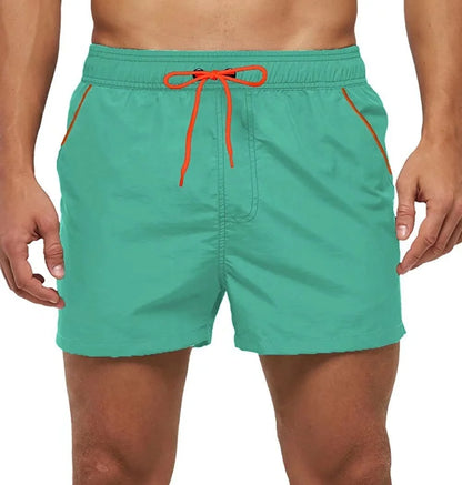 Men’s Quick-Dry Swim Shorts – Elastic Waist Surf & Beach Board Swimwear
