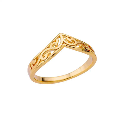 Women’s Jewelry 316L Stainless Steel Ring | Luxury | Gold Tone | Unisex