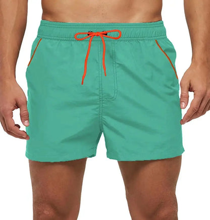 Men’s Quick-Dry Swim Shorts – Elastic Waist Surf & Beach Board Swimwear