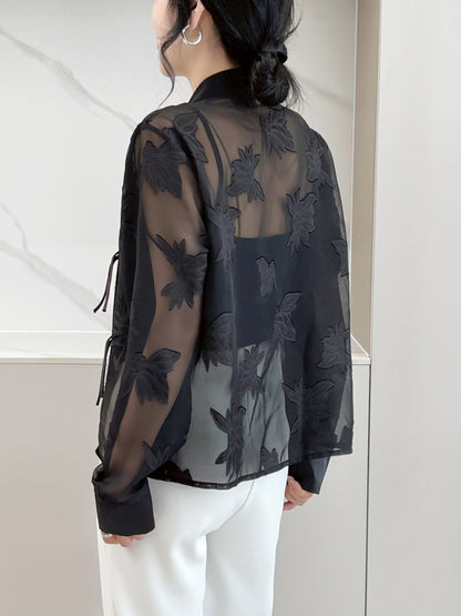 Women’s Sheer Jacket Style Outerwear