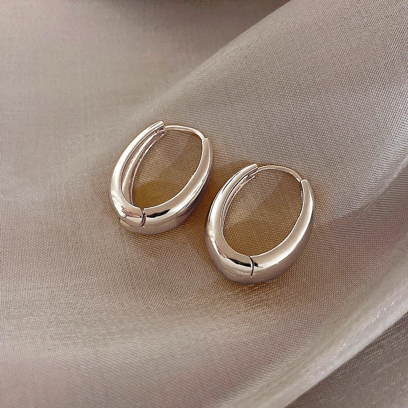 Women’s Vintage Metal Drop Earrings – Classic Hoop Pendant Fashion Jewelry