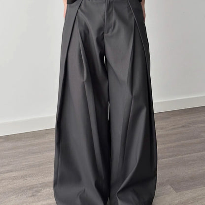 Men’s Wide Leg Pants Bottoms | Black | Oversized | Fashion