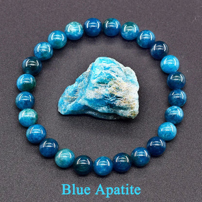 Women’s Natural Moss Agate Bead Bracelet – Healing Energy Stone Jewelry