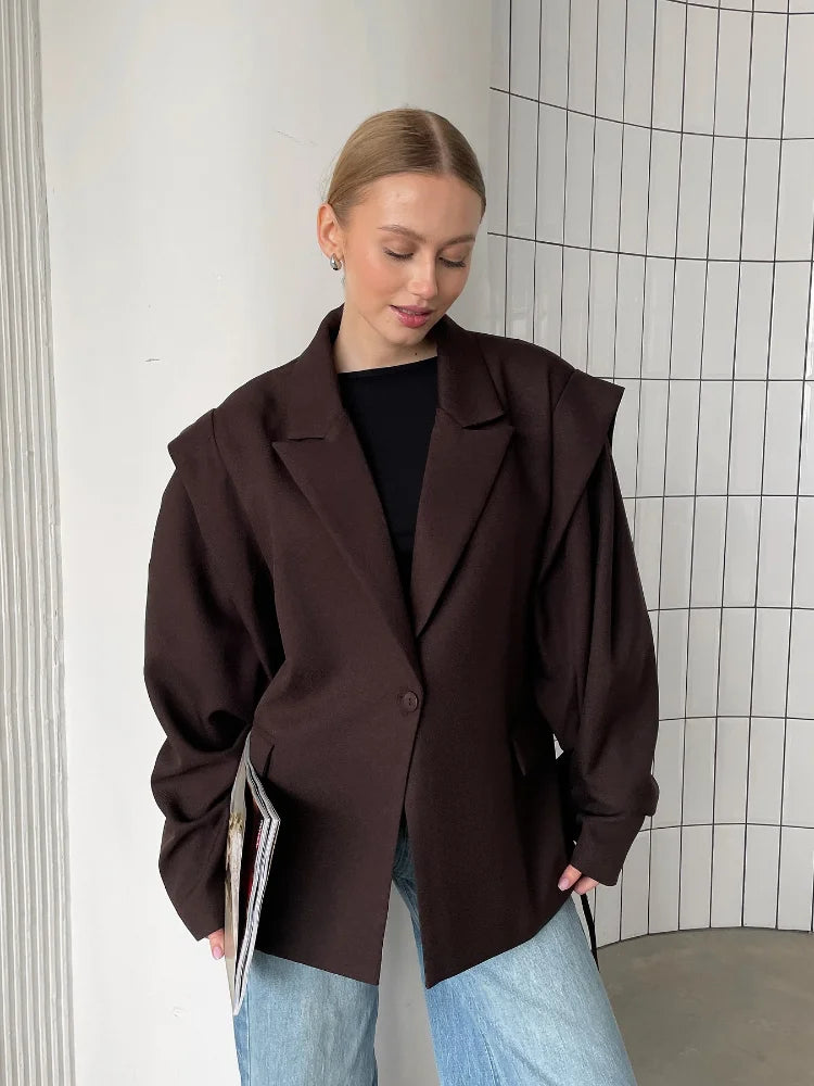 Women’s Lace-Up Blazer Outerwear | Casual Jacket | Office