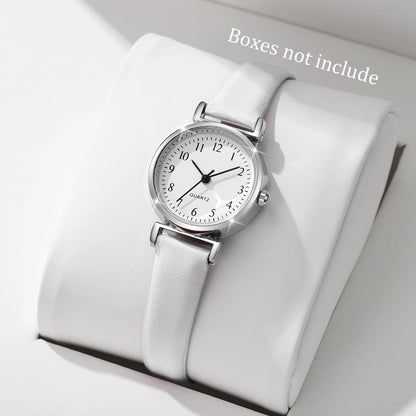 Women’s Small Dial Quartz Watch | Minimal | Leather Band | Analog
