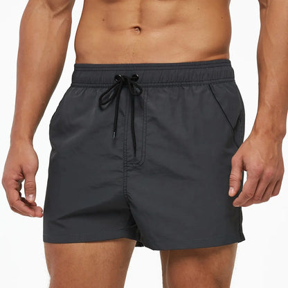 Men’s Quick-Dry Swim Shorts – Elastic Waist Surf & Beach Board Swimwear