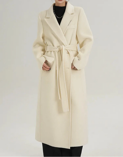 Women’s Wool Coat Outerwear – Long Elegant  Wool Coat