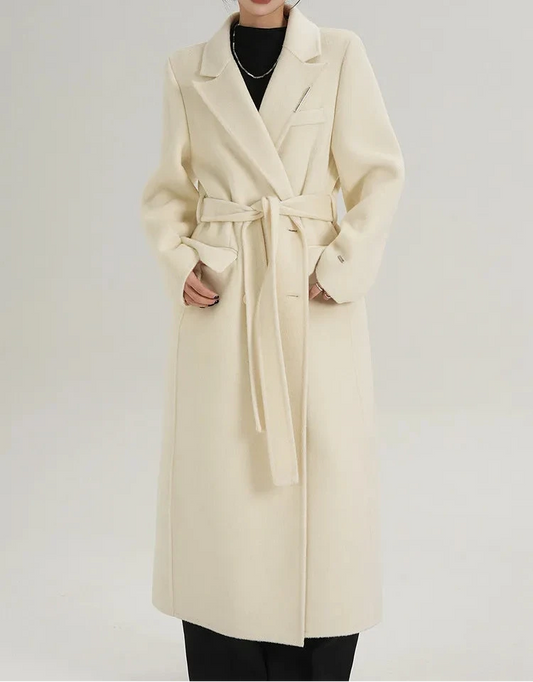 Women’s Wool Coat Outerwear – Long Elegant  Wool Coat
