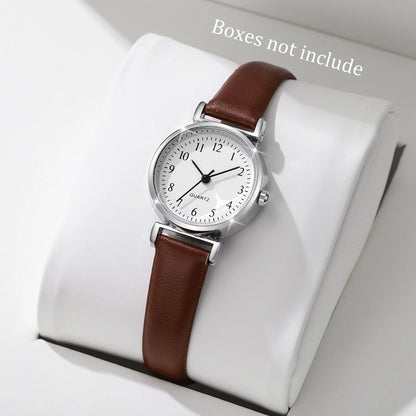 Women’s Small Dial Quartz Watch | Minimal | Leather Band | Analog