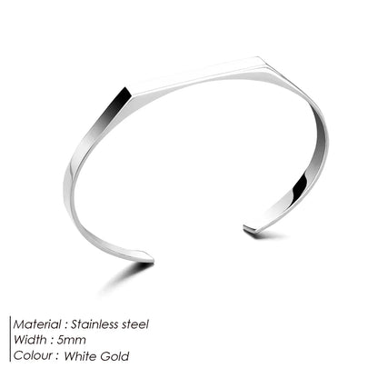Men’s Minimalist Heptagon Bracelet – Gold Plated Stainless Steel Jewelry