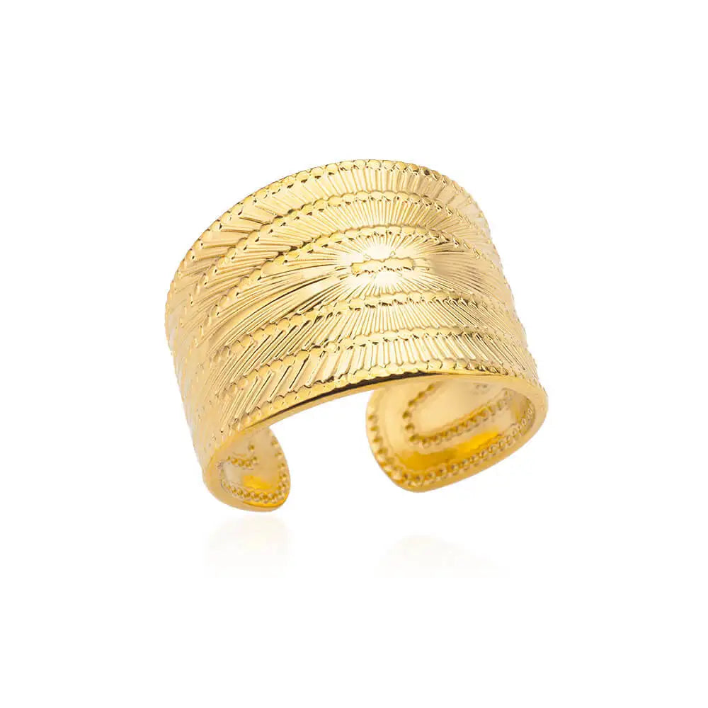 Women’s Jewelry 316L Stainless Steel Ring | Luxury | Gold Tone | Unisex
