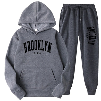 Men’s & Women’s Hoodie Casual Set – Autumn Winter