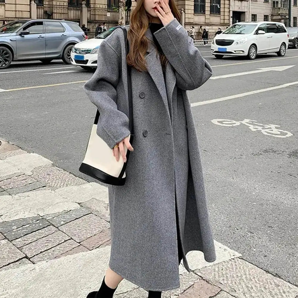 Women’s Wool Trench Coat Outerwear | Retro | Loose