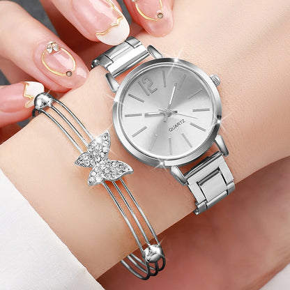 Women’s Watch Jewelry Set | Butterfly | Steel Band | Quartz