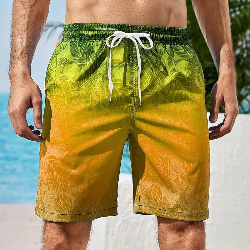 Men’s Beach Swimwear – Colorful Gradient Board Swimwear