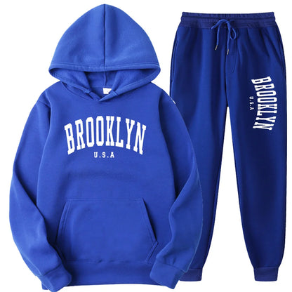 Men’s & Women’s Hoodie Casual Set – Autumn Winter