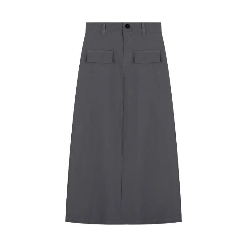 Women’s Retro High Waist Pencil Skirt Bottom – Slim Straight Long Skirt Autumn Style