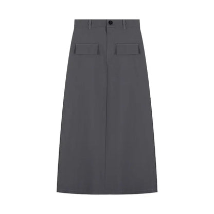 Women’s Retro High Waist Pencil Skirt Bottom – Slim Straight Long Skirt Autumn Style