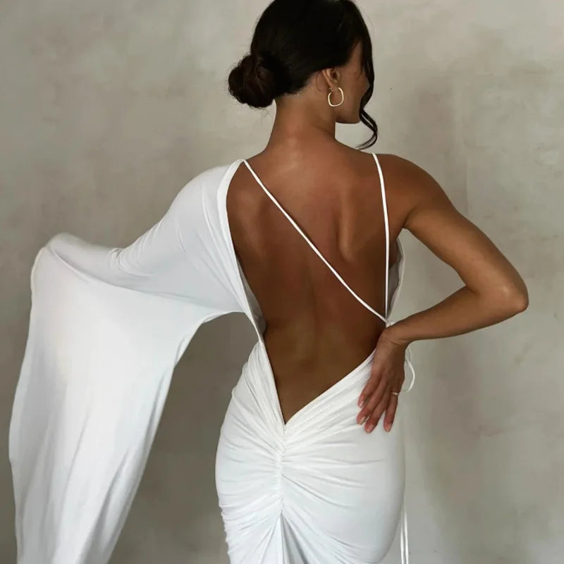 Women’s Maxi Dress | One Shoulder | Backless | Party