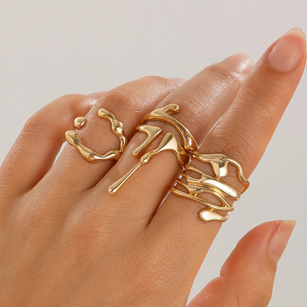 Women’s Jewelry Lava Open Ring | Goth | Y2K | Adjustable